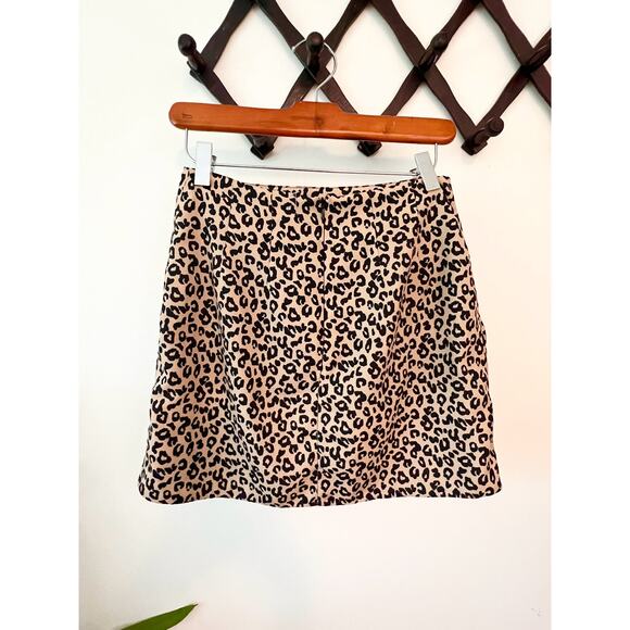 90s Leopard Print Mini Skirt, Small - Picture 5 of 6